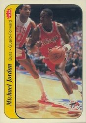 jordan Inserts - 1986-87 Fleer Stickers Michael Jordan #8